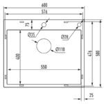 Мийка з нерж. сталі MIXXUS MH6050 MICRO DECOR BLACK (3.0/0.8) (колір чорний) (MI8223)