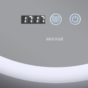 Дзеркало MIXXUS PLAIN MC10-60 з LED Touch, Anti-fog, димером, рег. яскравості, годинником (MI6013)