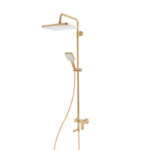 Душова колона зі змішувачем HAIBA KUBUS 009-J BRUSHED GOLD (Колір матове золото) (HB9627)