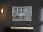 Дзеркало MIXXUS STYLE MR13-80x60-REVERSE з LED Touch, Anti-fog, димером, рег. яскравості (MI6666)
