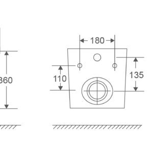 Унітаз підвісний MIXXUS PREMIUM ELLIPSE-0303-R BLACK 520х365х360mm система змиву RIMLESS (MP6464)