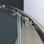 Душова кабіна без піддону KOER SR SC04-90x90x195-TR-02 прозоре скло EASY CLEAN 5мм SS COLOR (KR5682)