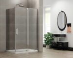 Душова кабіна без піддону KOER SR SC02-120x90x200-TR-01 прозоре скло EASY CLEAN 8мм хром (KR5354)