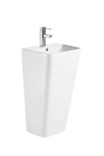 Раковина моноблок MIXXUS STYLE-1101 440х380х830mm (отвір під змішувач, перелив) (MI6696)