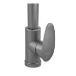 Змішувач для кухні PLAMIX CEZAR-017 SET GRAPHITE REFL.BLACK з силіконовим виливом (з підведенням) (PM0742)