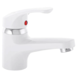 Змішувач для умивальника PLAMIX AFINA-001 WHITE (без підведення) (Колір білий) (PM0684)