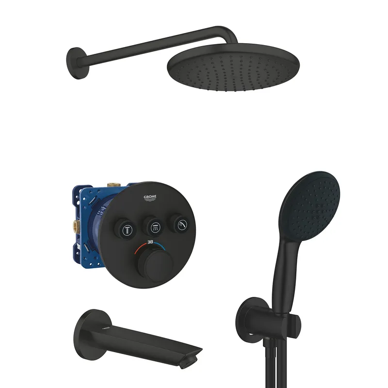 kcs-211f66f9fc91adc8a337d528.png Набір для комплектації ванни та душа Grohe Grohtherm SmartControl з New Tempesta 250 (UA26415SC10)