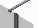 Душова перегородка Walk-In KOER SR SP03-120x200-TR-01 прозоре скло EASY CLEAN 8мм хром (KR5398)