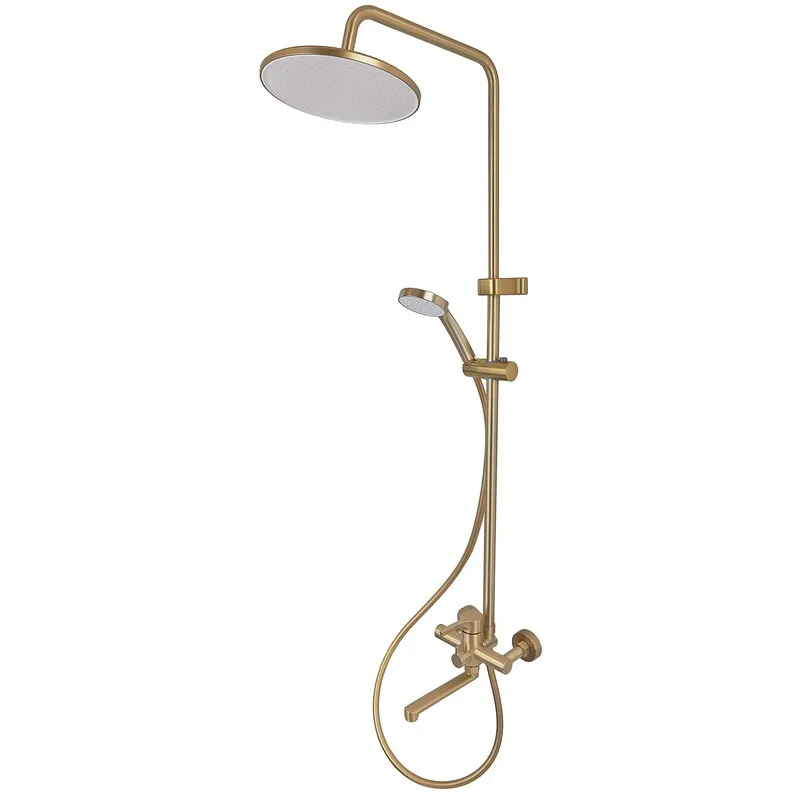 kcs-24f34eaa694843728458e98d.png Душова колона зі змішувачем ZERIX REX-009-J BRUSHED GOLD з нерж. сталі (Колір матове золото) (ZX6125)