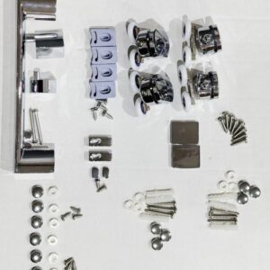 Двері у нішу розсувні MIXXUS PREMIUM DIVERSE SD01-140x185-TR CHROME прозоре скло 5мм (MI6874)