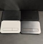 Панель змиву KOER KT-0609-01 240x160x7mm пластикова, кнопка лінійна (колір хром) (KR6130)