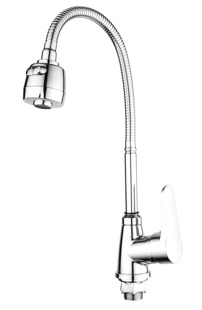 kcs-285d6f69a760943582bb801b.png Змішувач для кухні MIXXUS ELVIS 014 NUT REFLECTOR з гнучким виливом (без підведення) (Колір хром) (MI6303)