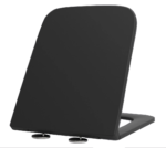 Сидіння-кришка для унітазу MIXXUS PREMIUM SEAT COVER QUADRO-DIVERSE-2001 BLACK 448х357х37mm дюропластове швидкознімне з мікроліфтом (MP6614)