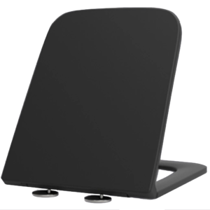 Сидіння-кришка для унітазу MIXXUS PREMIUM SEAT COVER QUADRO-DIVERSE-2001 BLACK 448х357х37mm дюропластове швидкознімне з мікроліфтом (MP6614)