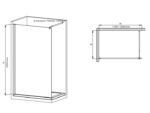 Душова перегородка Walk-In MIXXUS PREMIUM FLAT SP01-120x200-TR CHROME прозоре скло 8мм (MI6852)