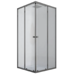 Душова кабіна без піддону MIXXUS CUBIC SC01-90x90x185-TR GRAPHITE прозоре скло 4мм (MI6907)