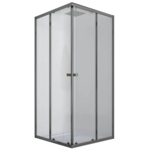 Душова кабіна без піддону MIXXUS CUBIC SC01-90x90x185-TR GRAPHITE прозоре скло 4мм (MI6907)