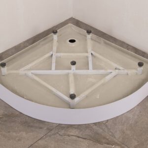 Душовий піддон з сифоном напівкруглий MIXXUS PLAIN ST01-90x90x13 діаметр зливу 52 мм (MI6916)