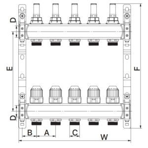 Колекторний блок з витратомірами Europroduct EP.S1110-10 1 "x10 (EP4986)