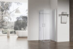 Душова кабіна без піддону KOER SR SC03-90x90x200-TR-01 прозоре скло EASY CLEAN 6мм хром (KR5356)