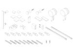 Бічна стінка до кабіни KOER SR SW01-90x200-TR-01 прозоре скло EASY CLEAN 8мм хром (KR5381)