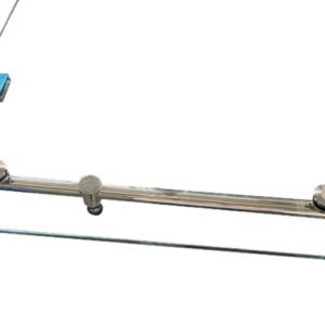 Двері у нішу розсувні KOER SR SD06-120x220-TR-01 прозоре скло EASY CLEAN 8мм хром (KR5367)