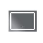 Дзеркало MIXXUS LIGHT MR01-80x60 з LED Touch, Anti-fog, димером, рег. яскравості, годинником (MI5998)