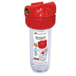 Фільтр для очищення гарячої води SANTAN Musson 3PS, 1" (прозора колба)