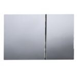 Панель змиву KOER KT-0610-01 240x160x32mm пластикова, кнопка квадратна (колір хром) (KR6135)