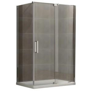 Душова кабіна без піддону KOER SR SC02-120x90x200-TR-01 прозоре скло EASY CLEAN 8мм хром (KR5354)
