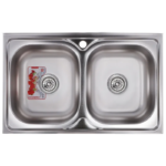 Мийка кухонна ZERIX Z8050D-08-180E DOUBLE (satin) (ZM0569)
