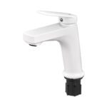 Змішувач для умивальника PLAMIX LUCAS-001 SET WHITE (з підведенням) (Колір білий) (PM0706)