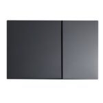 Панель змиву KOER KT-0610-05 240x160x32mm пластикова, кнопка квадратна (колір чорний матовий) (KR6136)