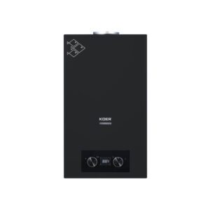 Газова колонка Koer KWH.G0110 BLACK димохідна 10 л/хв, колір чорний (KR5554)
