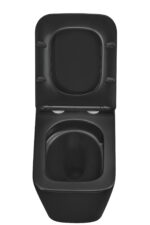 Унітаз підвісний MIXXUS PREMIUM QUADRO-0301-T3 BLACK 490х340х360mm система змиву TORNADO 3.0 (MP6587)