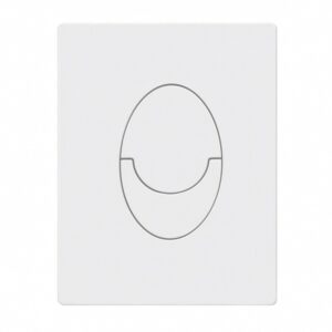 Панель змиву KOER KT-0606-03 157x198x3mm пластикова, кнопка закруглена (колір білий) (KR5713)