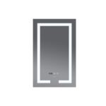 Дзеркало MIXXUS HARD MR06-50x80 з LED Touch, Anti-fog, димером, рег. яскравості, годинником (MI6011)