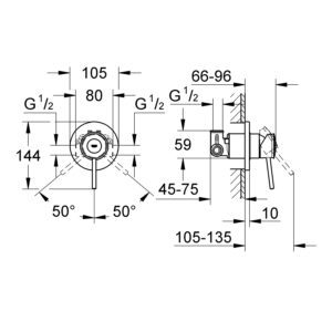 Змішувач для душу Grohe BauClassic (29048000)