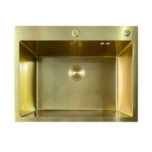 Мийка з нерж. сталі MIXXUS MH6050 MICRO DECOR BRUSHED GOLD (3.0/0.8) (колір матове золото) (MI8222)