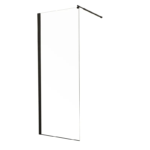 Душова перегородка Walk-In MIXXUS PREMIUM FLAT SP02-120x200-TR BLACK прозоре скло 8мм (MI6857)