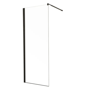 Душова перегородка Walk-In MIXXUS PREMIUM FLAT SP02-120x200-TR BLACK прозоре скло 8мм (MI6857)