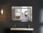 Дзеркало MIXXUS WARM MR12-80x60-REVERSE з LED Touch, Anti-fog, димером, рег. яскравості (MI6672)