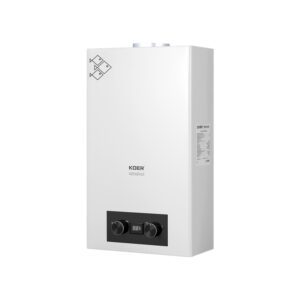Газова колонка Koer KWH.G0110 WHITE димохідна 10 л/хв, колір білий (KR5553)