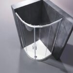 Душова кабіна без піддону KOER SR SC04-100x100x195-TR-01 прозоре скло EASY CLEAN 5мм хром (KR5361)