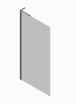 Душова перегородка Walk-In KOER SR SP02-100x200-TR-12 прозоре скло EASY CLEAN 8мм матове золото (KR5396)