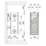 Сталевий радіатор KOER 22x300x600S (766 Вт, 9,85 кг, бокове підключення) (RAD069)