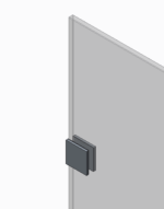 Двері у нішу розпашні KOER SR SD04-120x200-TR-07 прозоре скло EASY CLEAN 10мм графіт (KR5388)