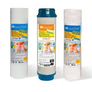 Комплект картриджів SANTAN Professional 10" для фільтрів зворотного осмосу