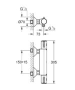 Термостат для душу Grohe Grohtherm 800 (34558000)