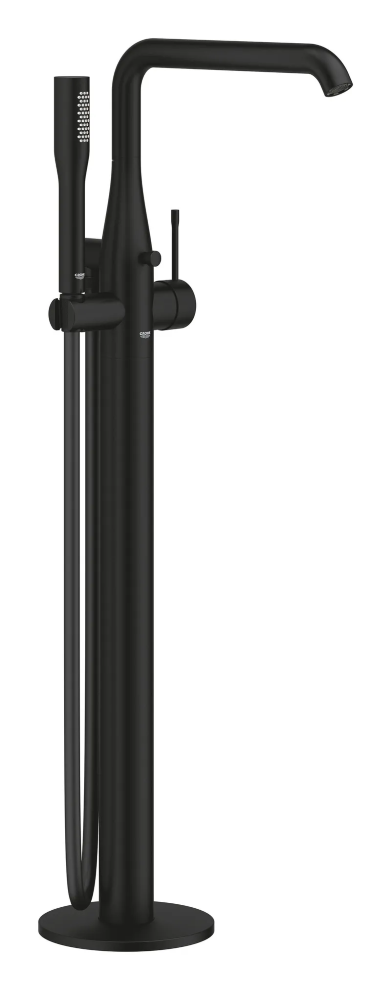 kcs-6f0eee7220354cdef8f8df84.png Змішувач для ванни підлоговий Grohe Essence 25248KF1 (чорний матовий) (25248KF1)